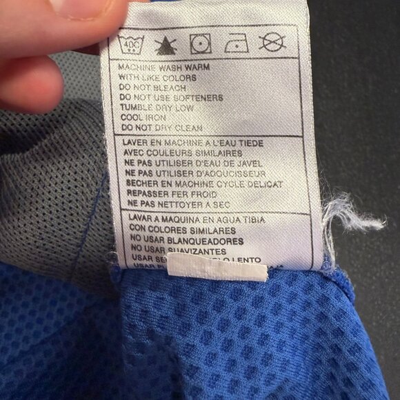 Nike Sphere Dry Blue & Gray 1/4 Zip Pullover Size M Athletic Mens Golf Swoosh - Picture 9 of 13